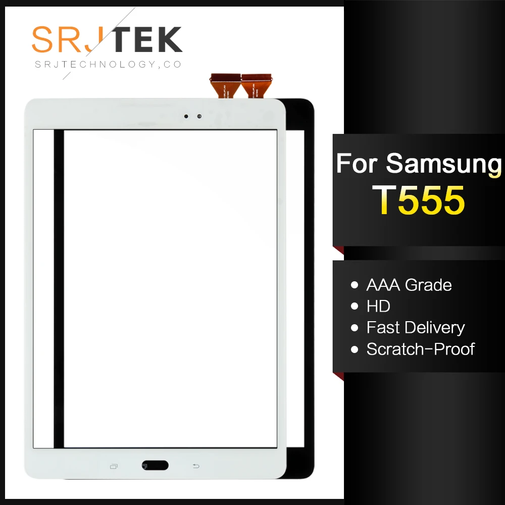 Srjtek для samsung Galaxy Tab A 9,7 SM-T555 T555 WI-FI Сенсорный экран планшета Стекло Сенсор Запчасти планшетный ПК с сенсорным Экран Панель