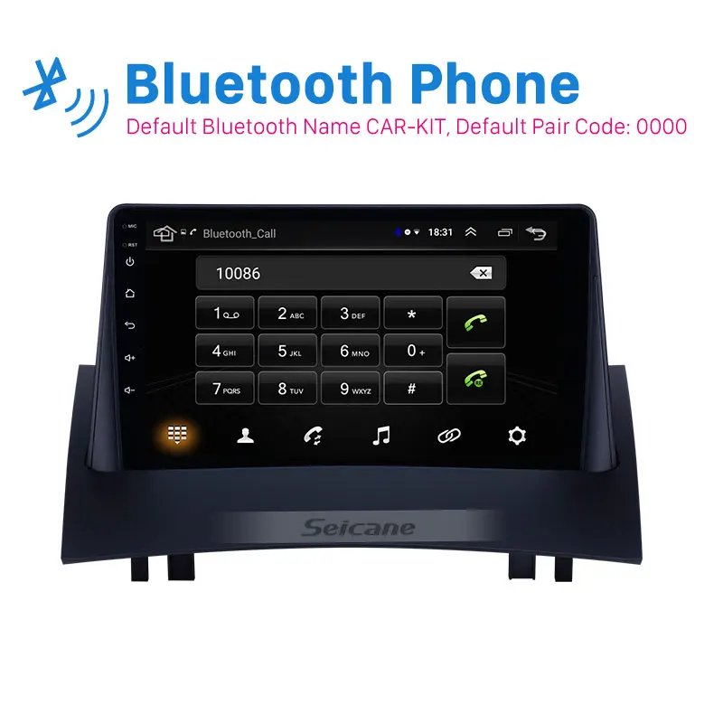 Seicane Android 8.1 9 inch Car Stereo Multimedia Player for 2004 2005 2006 2007 2008 Renault Megane