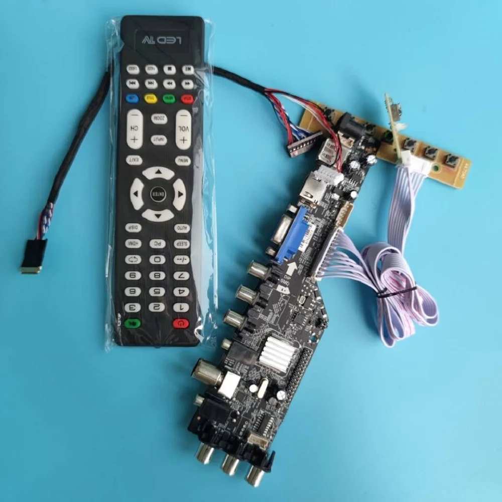 

Kit for B173RW01 V.3 17.3" 40pin LVDS 1600X900 Signal digital DVB-T DVB-T2 VGA AV TV controller board LED USB HDMI-compatible