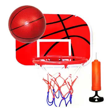 

Basketball Hoop Set Office Mini Rebounds Wall Hanging Shatterproof Backboard With Ball Punch Free Sports Toy Practice Training