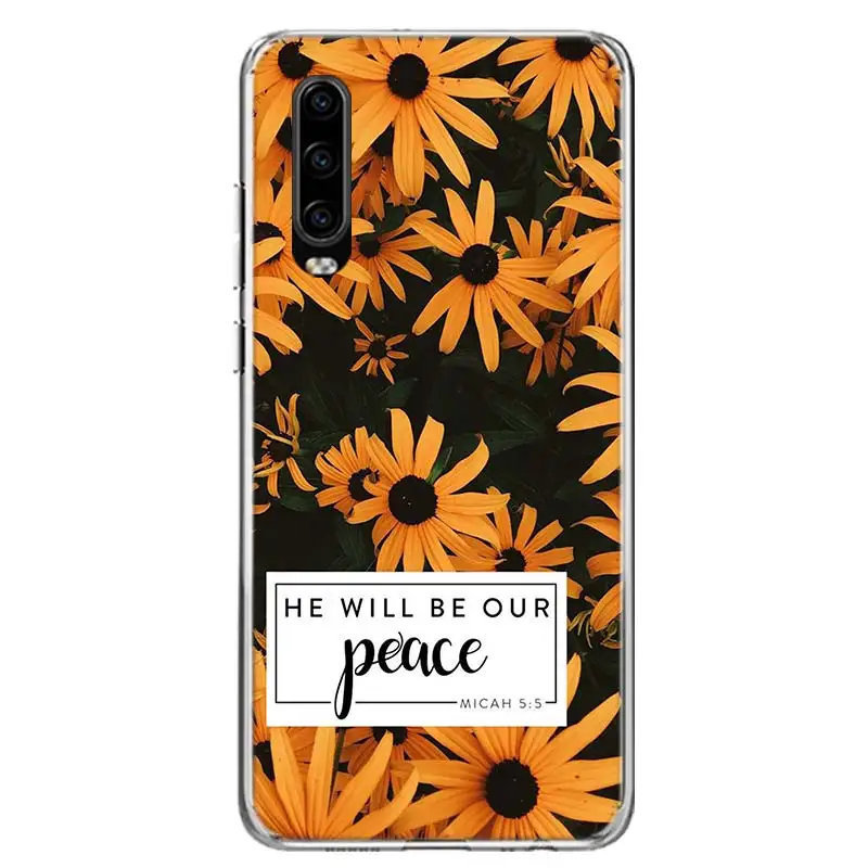 Библейский стих Иисус Христос, христианский чехол для телефона для huawei P30 P20 mate 30 20 10 Pro P10 Lite P Smart Z+ Coque Shell C - Цвет: TW089-9