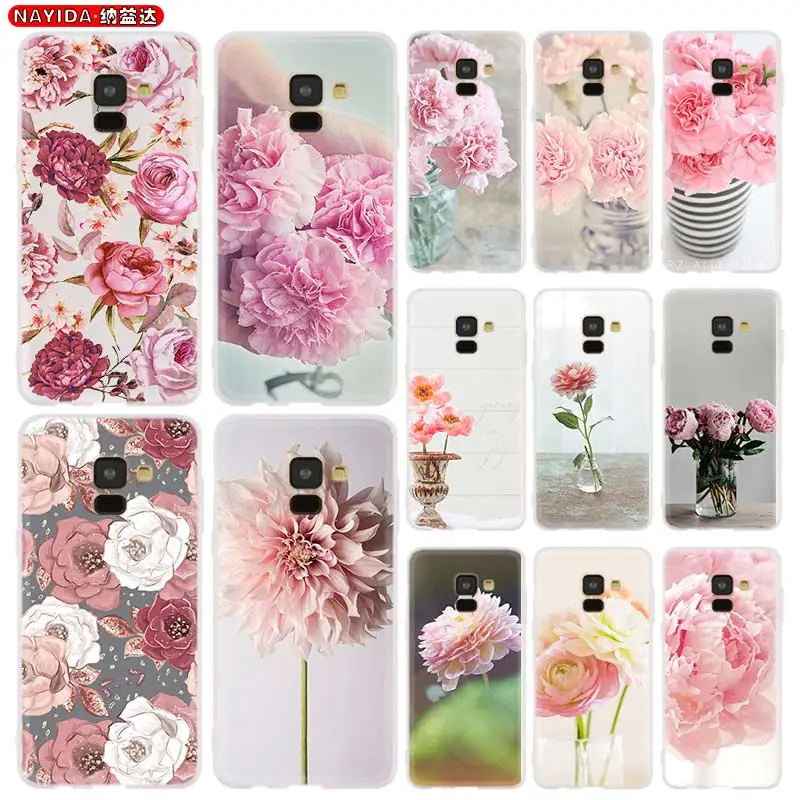 Чехол для Samsung A8 A6 Plus 2018 2017 2016 A20S A21S A32 A30S A50S A42 A52 A72 A7 A5 мягкий чехол розовый