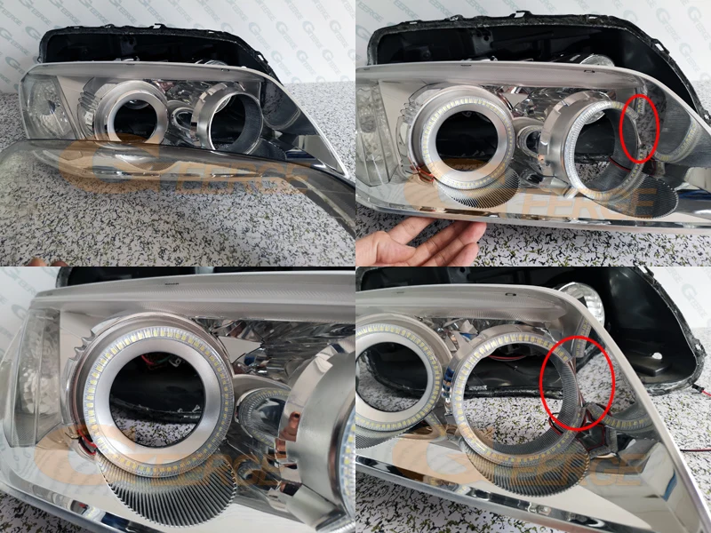 Для Chevrolet Captiva S3X 2006 2007 2008 2009 2010 ультра яркий SMD светодиодный комплект колец