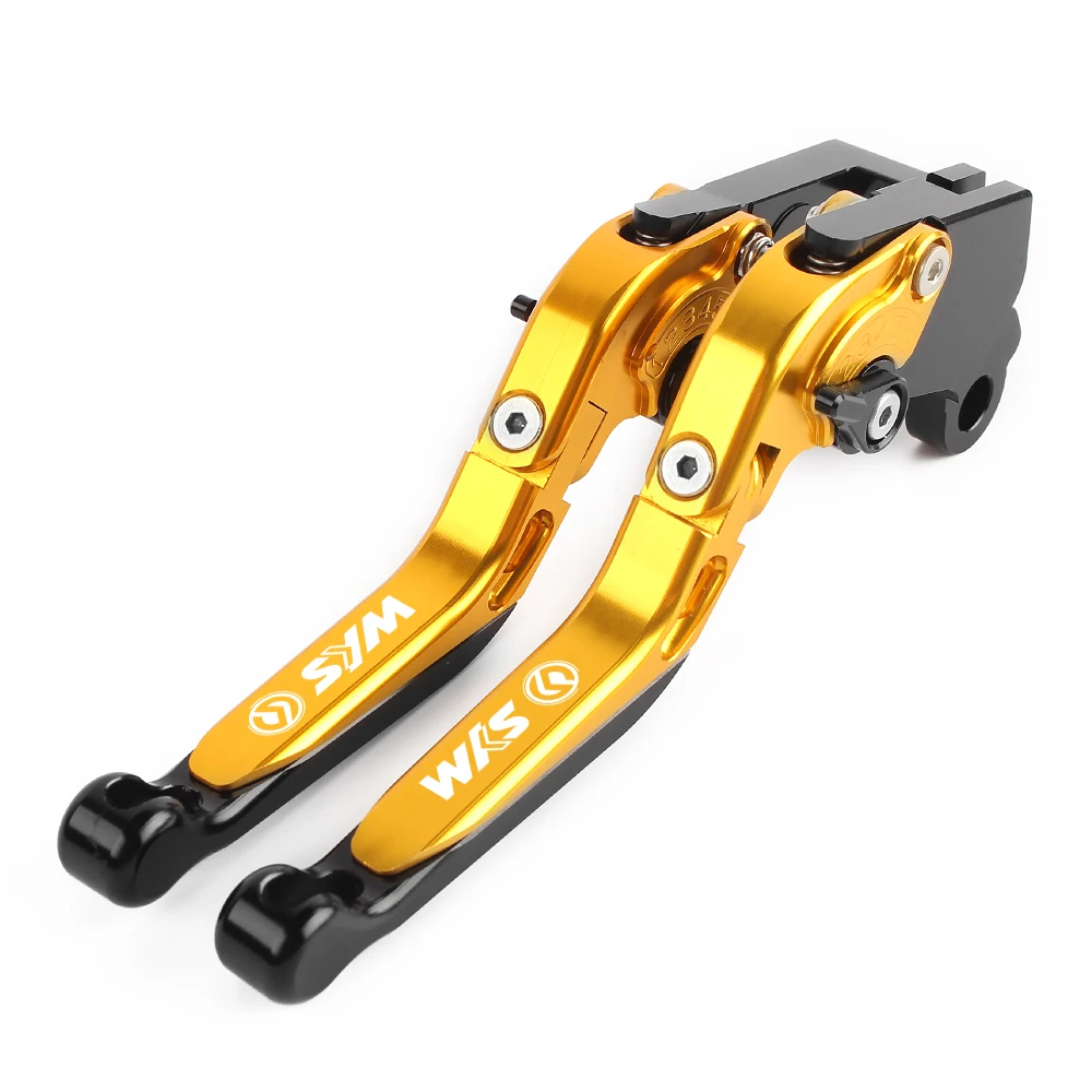 Для SYM CRUISYM150 CRUISYM180 CRUISYM 150 180 аксессуары для мотоциклов CNC алюминиевые регулируемые складные тормозные рычаги сцепления - Цвет: Gold BK