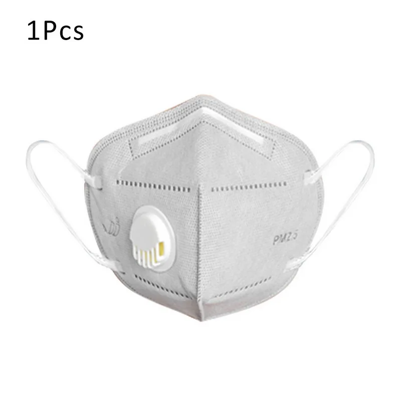 

1PCs KN95 Folding Valved Dust Mask PM2.5 Anti Virus Bacteria Proof Face Mouth Mask With Anti-spit Virus Protection Fishman Hat