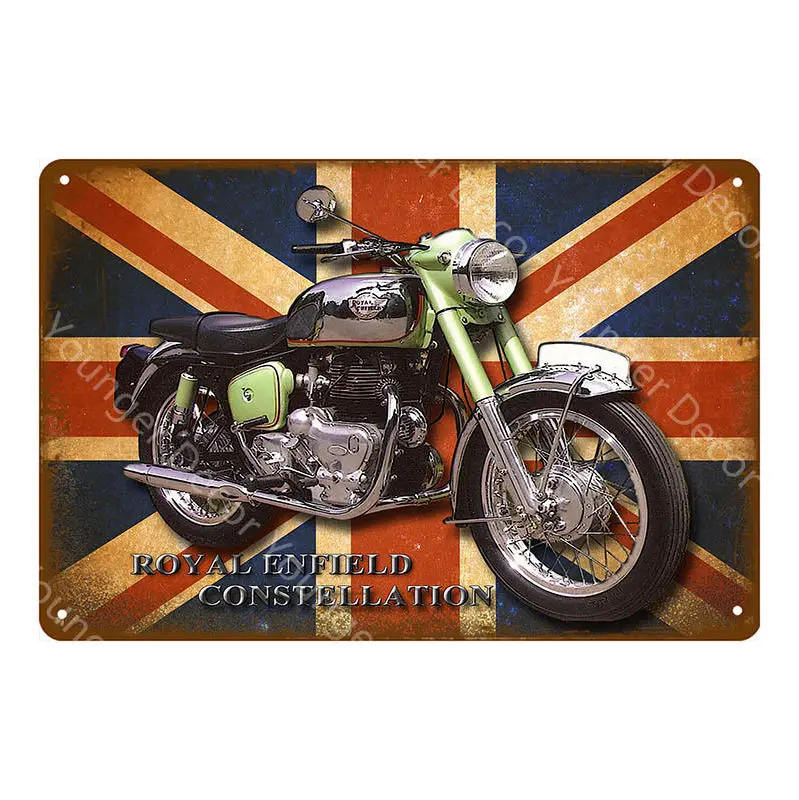 Японские британские мотоциклы металлические знаки BSA Norton Suzuki Ariel моторная пластина настенная живопись плакат винтажный декор для гаража YI-138 - Color: YD9317AI
