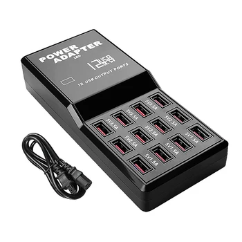 

Fast charging 12 Port Multiple USB Charger Multiple Device Charging 5V 12A Smart Quick fast usb Charger port For iPhone Phone