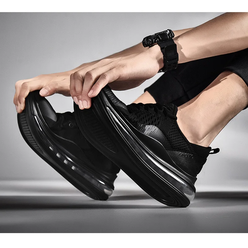 Повседневные мужские кроссовки из дышащего сетчатого материала; удобная прогулочная Обувь На Шнуровке Для Взрослых; zapatos hombre