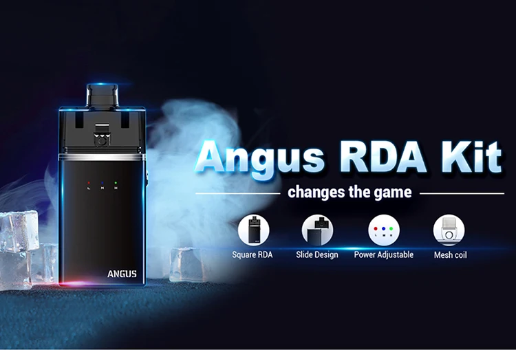 Набор Nevoks Angus RDA vape 1700 мАч встроенный аккумулятор с квадратной сеткой RDA mod pod 60 Вт испаритель vs Vinci X/Drag Nano