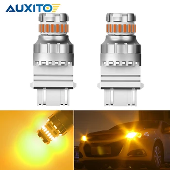 

2x Car Signal Lamp 12V 3157 Led Bulb Led Amber Yellow T25 P27/7W Led 1157 BAY15D P21/5W Auto Turn Signal Light Rear Lamp