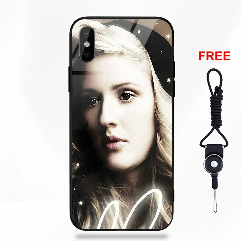 Для Apple iPhone 5 5C 5S SE 6 6S 7 8 Plus X XS Max XR Мягкий ТПУ чехол+ закаленное стекло Чехлы для мобильных телефонов Ellie Goulding Delirium