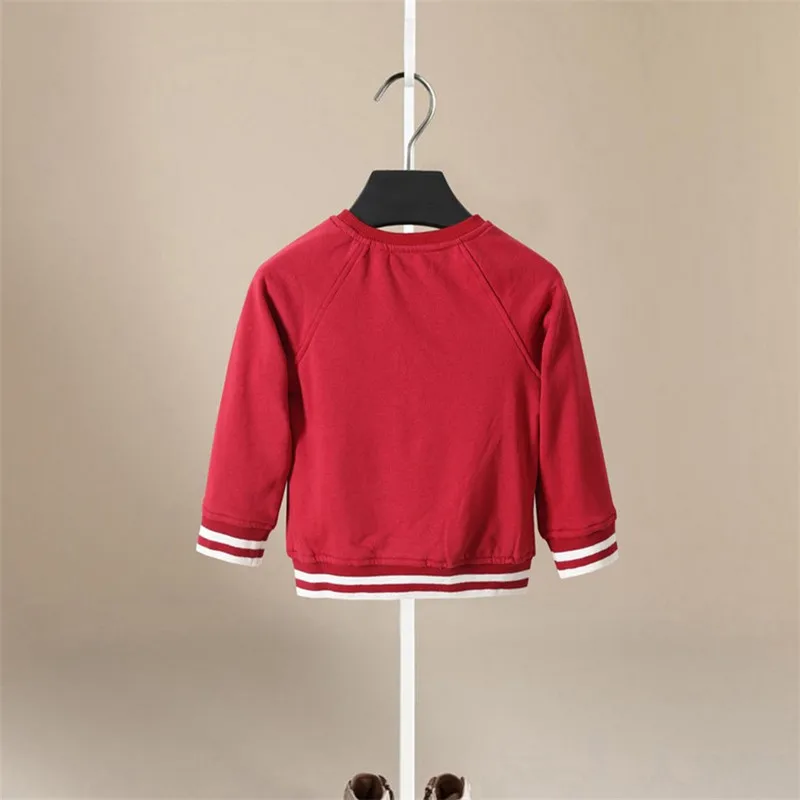 Детская одежда теплые хлопковые пуловеры для маленьких мальчиков плюшевые