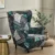 Solid Color Wing Chair Cover Stretch Polyester Armchair Covers Nordic Removable Relax Sofa Slipcovers With Seat Cushion Covers 20