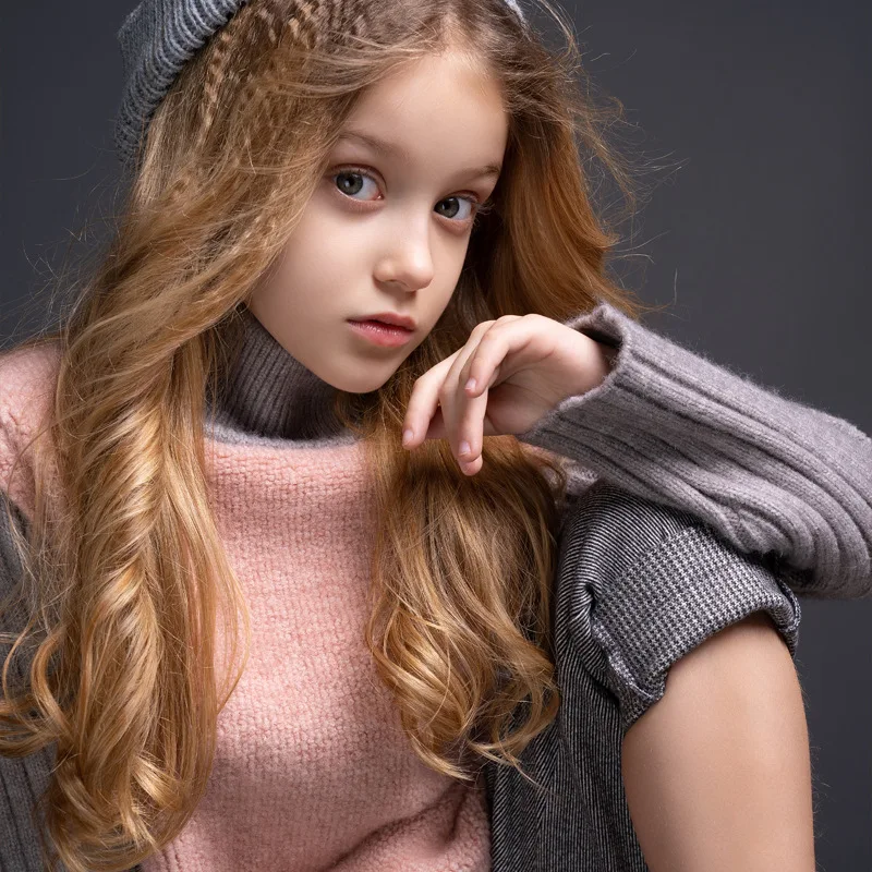 

Girls' Sweaters Winter Wear New Style Jacket Sweater 3-10 Year Old Baby Warm Coat Kids Sweaters Knitted Sweater Boys Knitwear