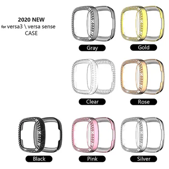 

Watch Protective Case for Fitbit versa3/Sense All-Around Protective Bumper Cover Frame Shell for Fitbit versa3/Sense Watch