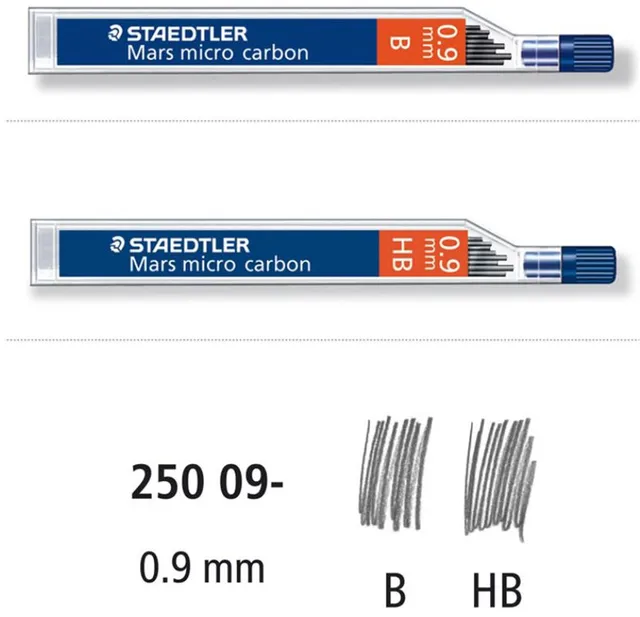 Staedtler Mars Micro Carbon 250 0.5 Mm HB - Portamine, Mine HB - 6 Tubi/confezione (72