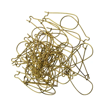 

100 Piece Earring Ear Hooks Ear Wire Findings Kidney Earwire Earring Findings