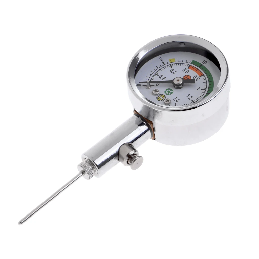 Soccer Ball Pressure Gauge Basketball Football Inflation Measure Gauge
