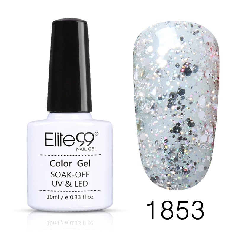 Elite99 дизайн ногтей 10 мл замачиваемый эмаль чистый цвет Any1 выбрать красный черный светодиодный УФ-гель для ногтей лак гель лак для ногтей - Цвет: 1853