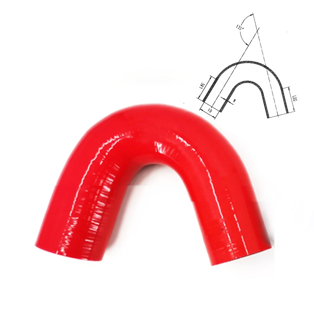 Coude En Silicone 23 Degrés Pour Tuyauterie - Universel, Pour Air, Eau Ou Intercooler, Marque FMIC