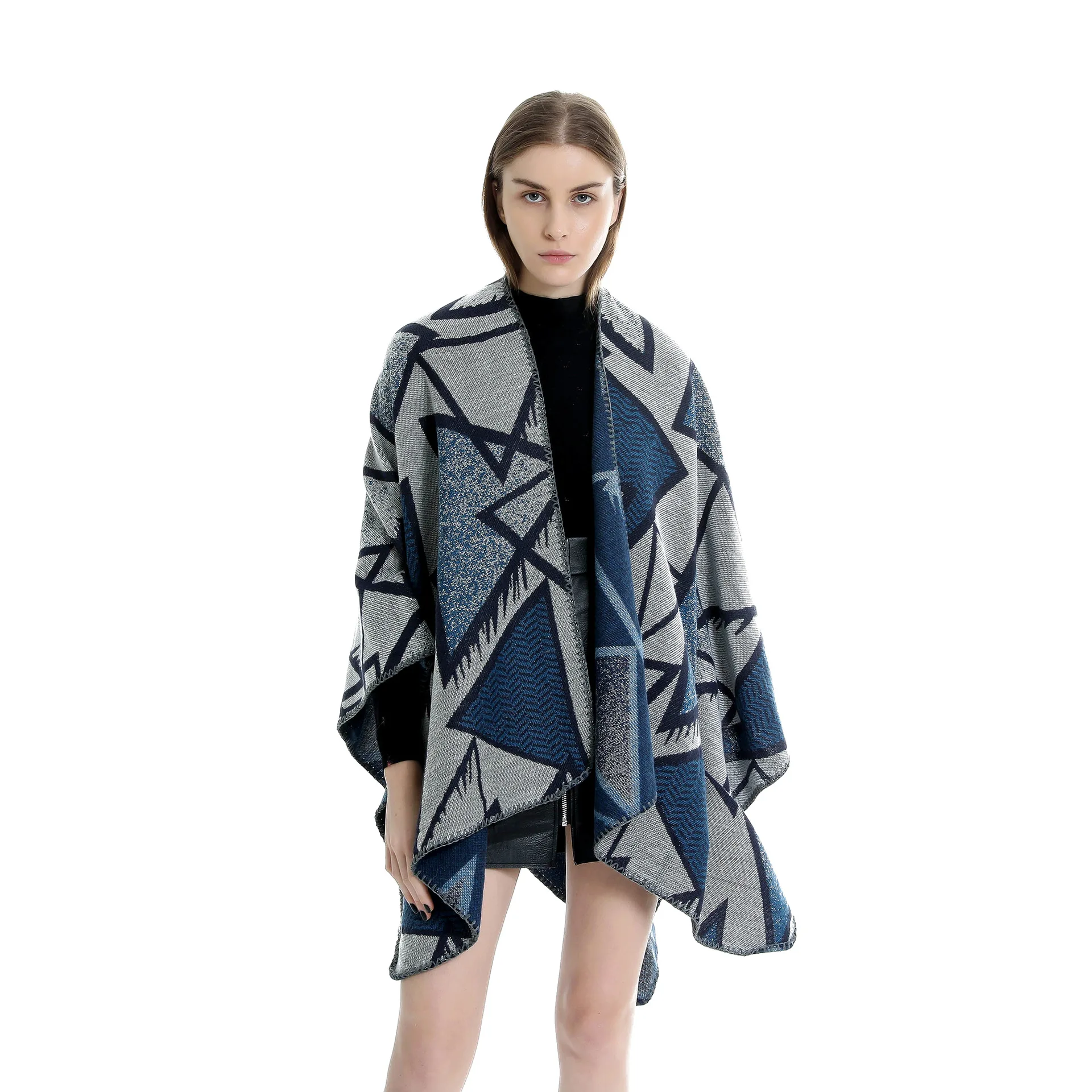 

2019 New Spring Winter Triangle Pattern Scarf For Women Warm Cashmere Scarves Female Shawls Pashmina Lady Bandana Wraps Blanket