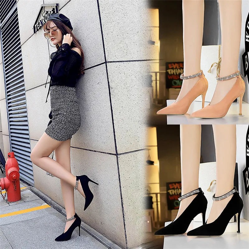 

BIGTREE Fashion Elegant Mujer High Heel Sexy Nightclub Women Pumps Party Crystal Woman Shoes Luxury Rhinestone Ladies Thin Heel