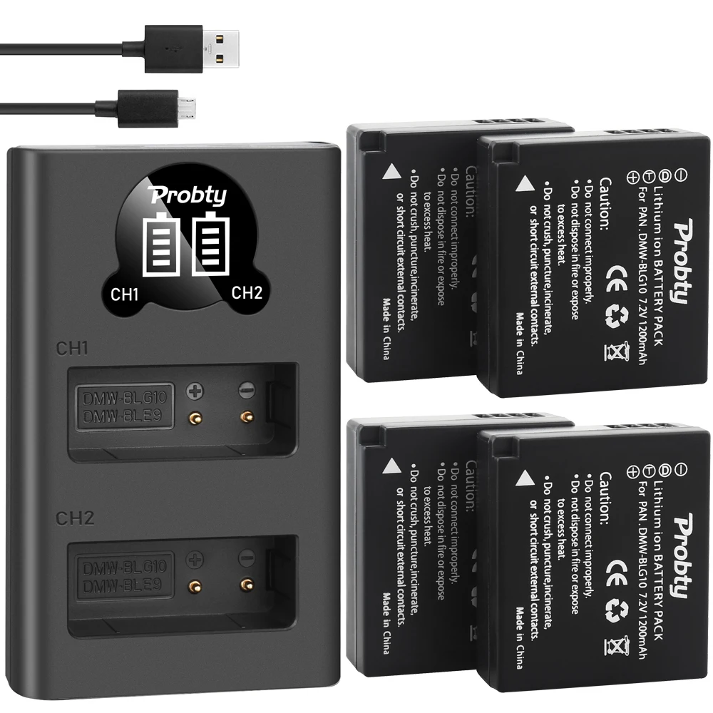 Аккумулятор для камеры Panasonic DMW-BLG10 DMW-BLE9 BLG10E DMC-ZS60 DMC-ZS100 DMC-GX7 DMC-LX100 DMC-GF3 DMC-GF5 DMC-GF6 DMC-GX |