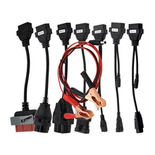 Promocja OBDII OBD2 pełny zestaw 8 kable samochodowe kable samochodowe OBD diagnostyczne narzędzie skanujące kable ciężarówki tanie i dobre opinie Car Cables english Czytniki kodów i skanowania narzędzia