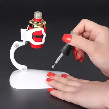 

Acrylic Nail Varnish Clip Grip Manicure Adjustable Display Nail Supportive Free Stand Polish Polish Tilt Hand Tool Holder B B5P6