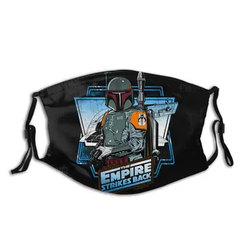 

Star Wars Boba Fett Unisex Non-Disposable Face Mask Anti Haze Dust Protection Cover Respirator Mouth Muffle with Filters