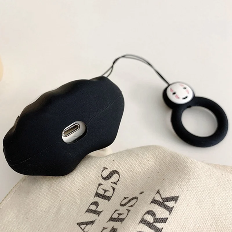Милый мультфильм человек без лица Bluetooth беспроводной силикагель наушники чехол для AirPods2 наушники защитный чехол Аксессуары