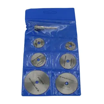

6 Saw Blade High-speed-steel Circular Rotary Blade Wheel Discs Mandrel For Tools Wood Cutting Saw