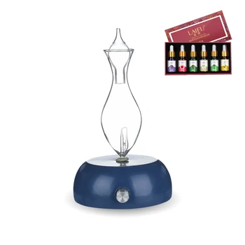 

Colorful Led light change humidifier Ceramic Glass Aromatherapy Pure Essential Oils Diffuser Air Nebulizer Humidifier as gift
