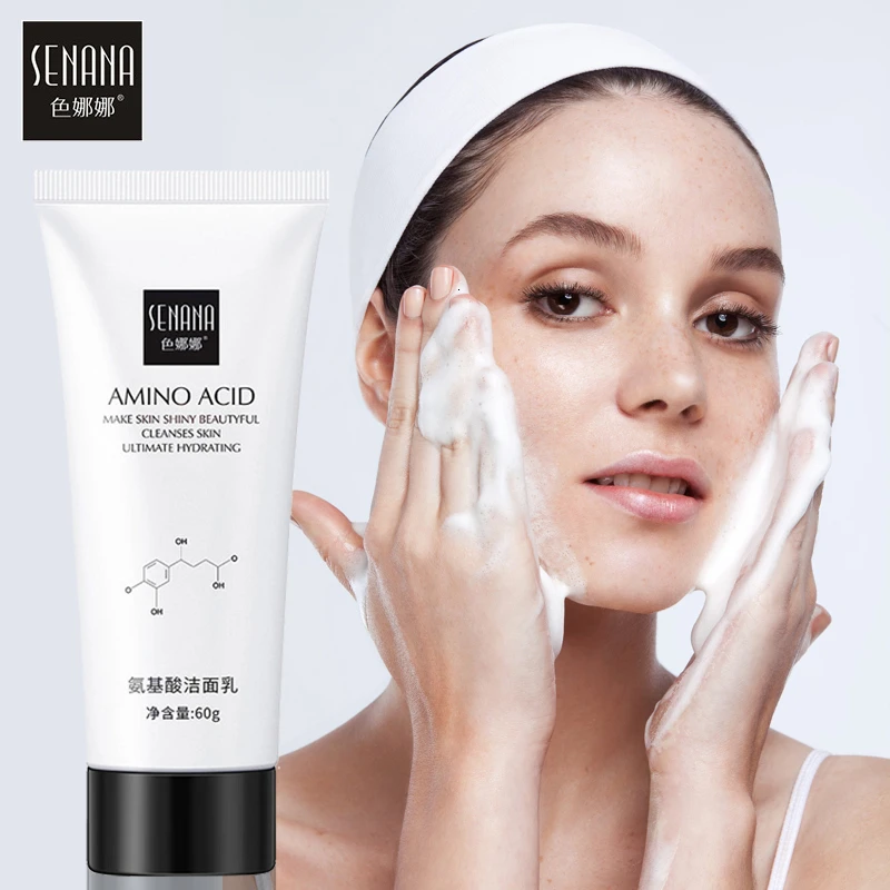 

SENANA Nicotinamide Amino Acid Face Cleanser Facial Scrub Cleansing Acne Oil Control Shrink Pores Nourish Sensitive Skin Care