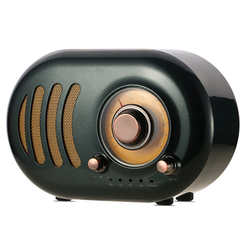 Remax Hifi Ретро Радио Bluetooth динамик портативный мини Поддержка Tf карта