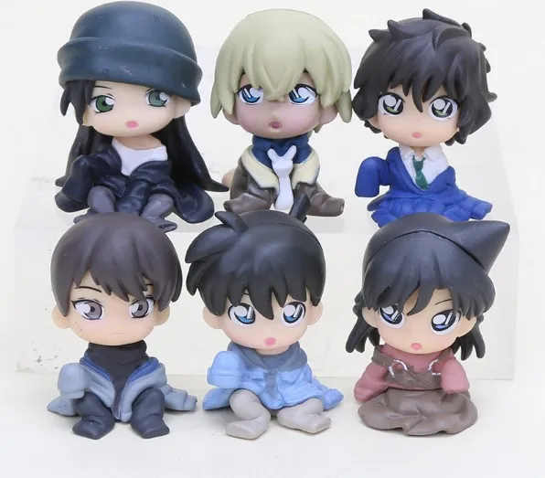 5 см 6 шт./компл. Detective Conan Sera Masumi Rachel Moore Furuya Rei фигурка игрушки кукла Рождественский подарок с коробкой