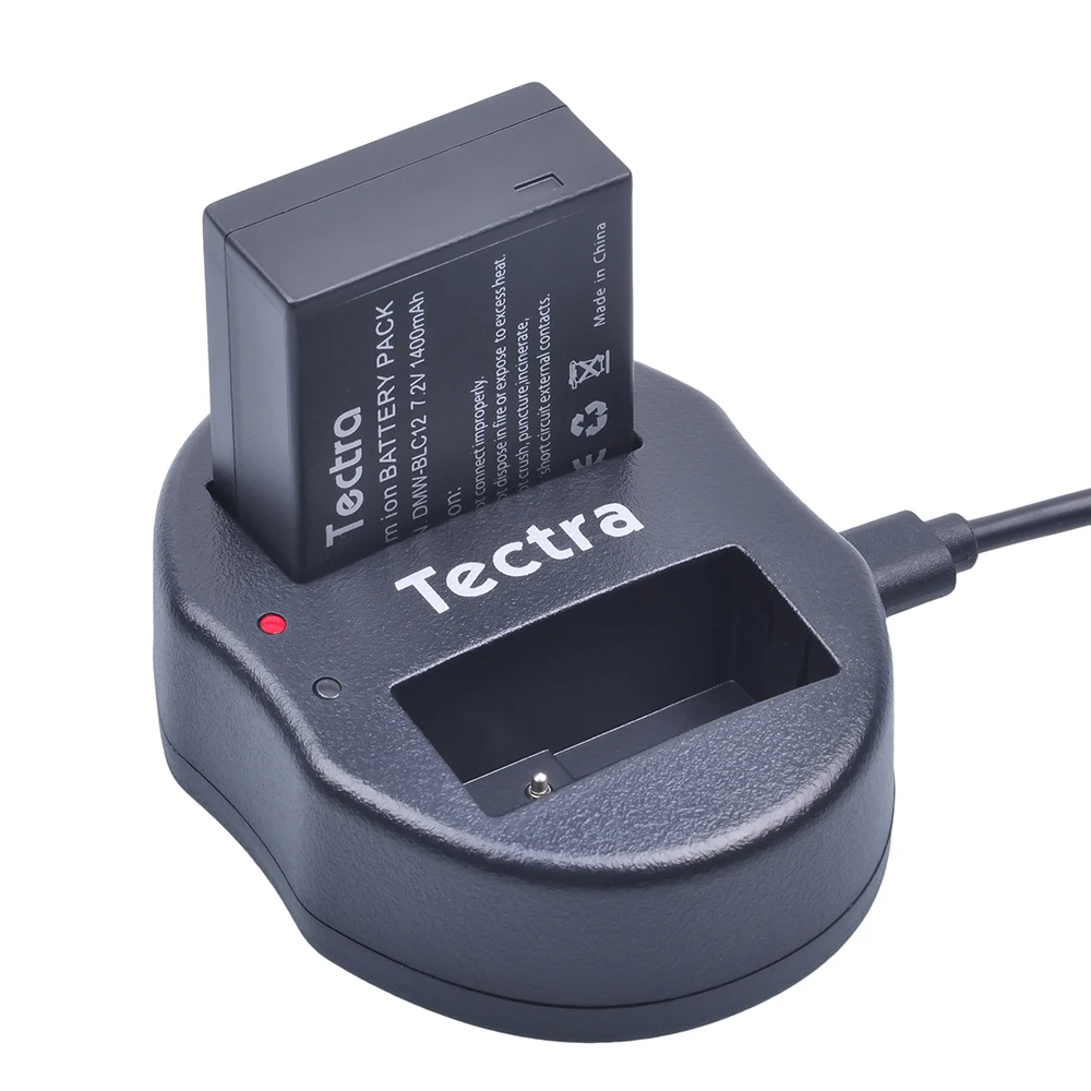 2X1400Mah Dmw-Blc12 Blc12E Sostituzione Li-Ion + Caricatore Doppio Per Panasonic Fz1000 Fz200 Fz300 G5 G6 G7 Gh2 Blc12 Gh2,Gx8