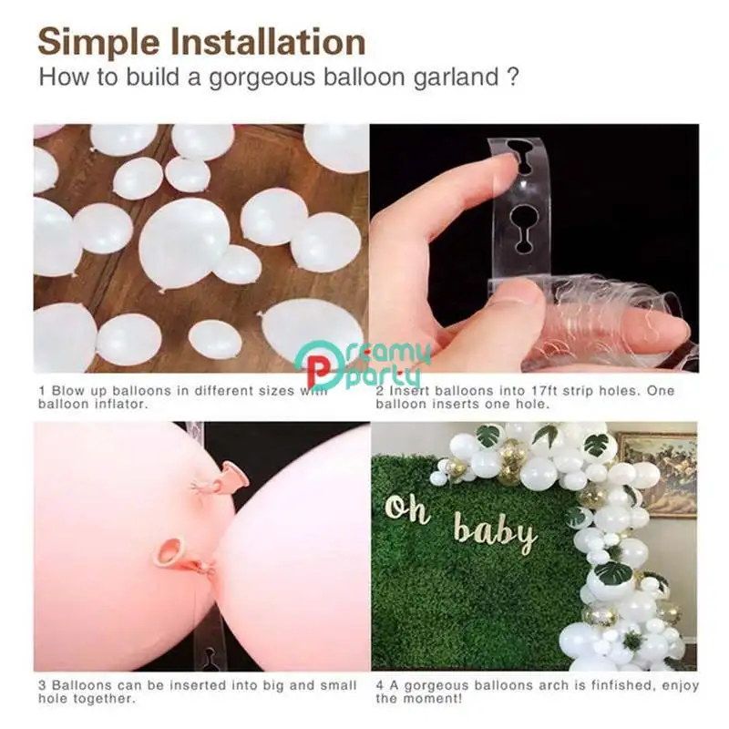 100 шт./компл. DIY воздушный шар гирлянда арочный комплект золотые белые праздничные надувные шары Детские душ Свадебные вечерние украшения