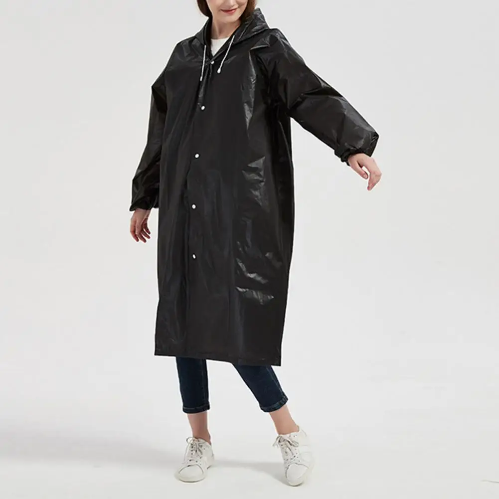 Unisex-Raincoat-Hooded-Loose-Simple-Long-Sleeve-Non-disposable-Rainwear-for-Rainy-Day.jpg Unisex Esőkabát Kapucnis Laza Egyszerű, Hosszú Ujjú, Nem Adhatatlan Esős Ruházat Napra - Image 3