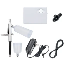 Горячая Двойное действие Аэрограф Воздушный компрессор комплект распыления для художественной живописи татуировки Маникюр Ремесло торт Спрей модель воздушная Кисть для ногтей US P