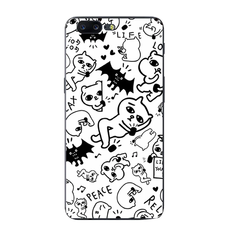 9176 15 Для OnePlus 3/5 чехол для телефона для One Plus 2 прозрачный чехол для OnePlus 3T ультра тонкая задняя крышка силиконовый узор играющие кошки домашние животные - Цвет: 9176 15