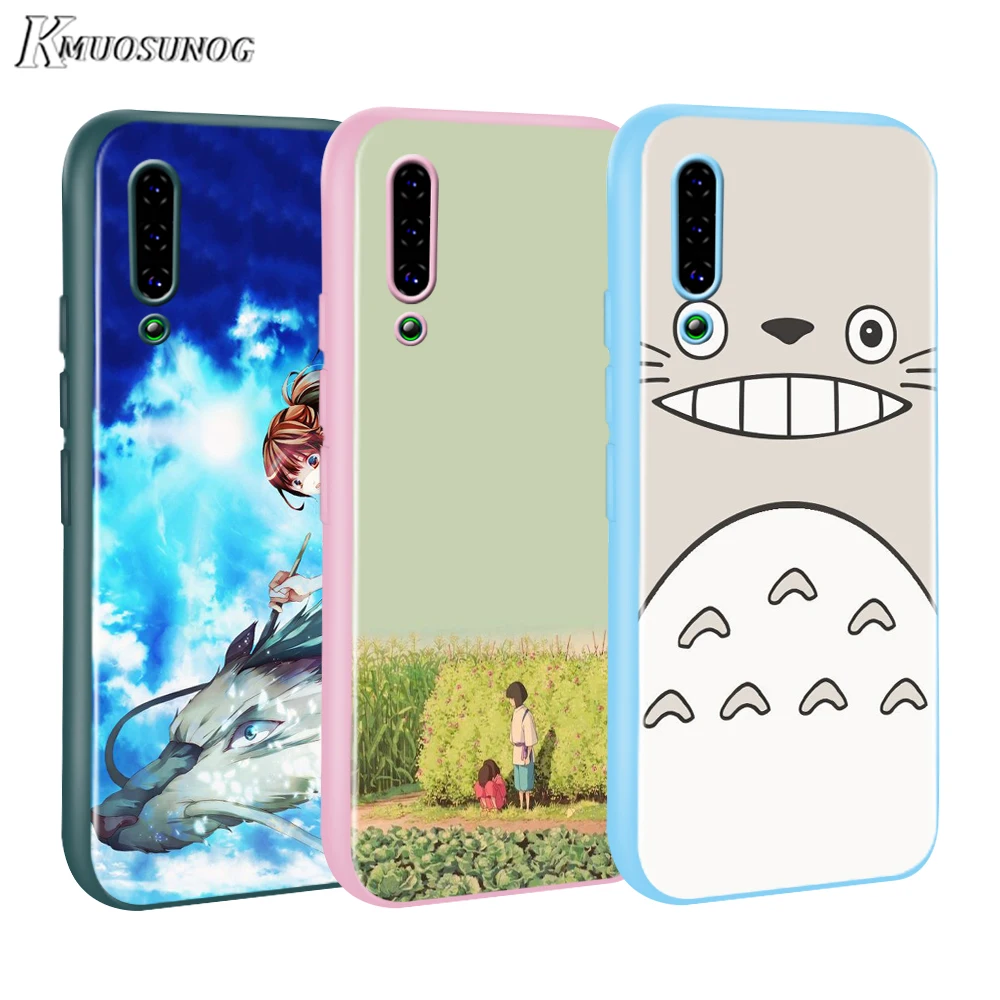 

Anime Totoro Ghibli Spirited Baseus Candy Color Cover for Xiaomi Mi NOTE 10 9 8 Pro 9T SE A1 A2 A3 CC9 SE Lite F1 Phone Case