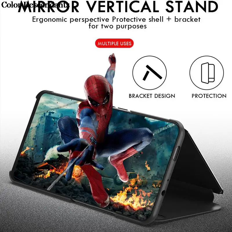 Magnetic Smart Mirror Case For Samsung A52 4G A52S 5G A51 4G A52 Flip Case Etui leather wallet case leather case smart mirror flip case phone case leather phone case