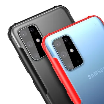 

for Samsung Galaxy S20 Ultra/S20 Plus Case,Ultra Thin Matt Clear Crystal PC Back Cover with Rubber TPU Bumper Shockproof Case