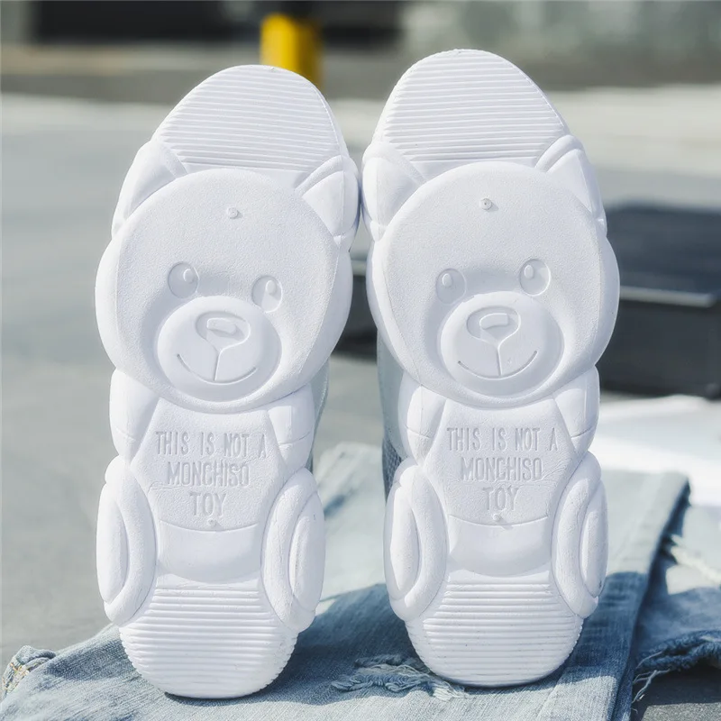 

Hot Selling 2019 Spring New Girl'S D'lites Anti-slip Wear-Resistant Thick Bottomed Versatile White Shoes Fashion WOMEN'S Casual
