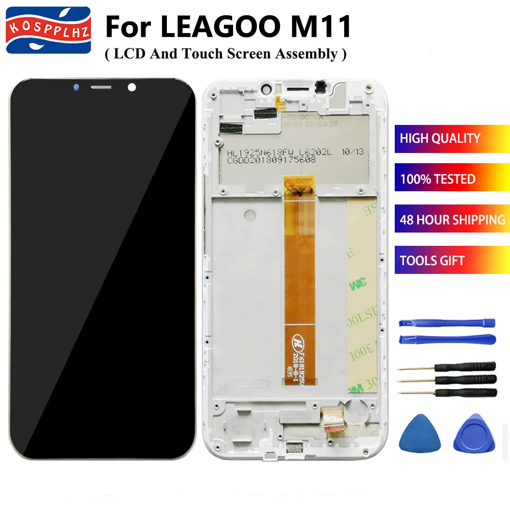 Дисплей с ЖК-дисплеем для LEAGOO M11 6 18 дюйма телефона сенсорным ЖК-экраном + рамка в
