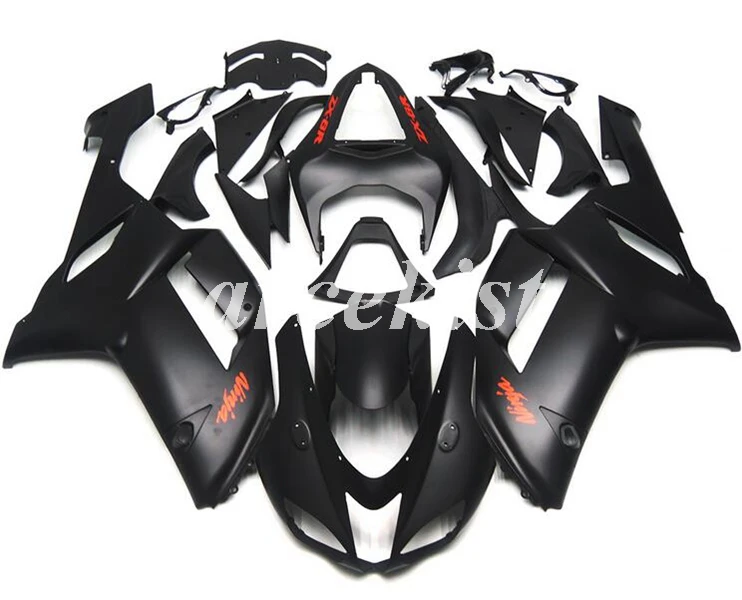 4 подарки ABS мотоцикл Полный обтекатели комплект подходит для Kawasaki ZX6R 2007 2008 ZX-6R 07 08 ниндзя 636 Кузов Набор WEST - Цвет: black matte