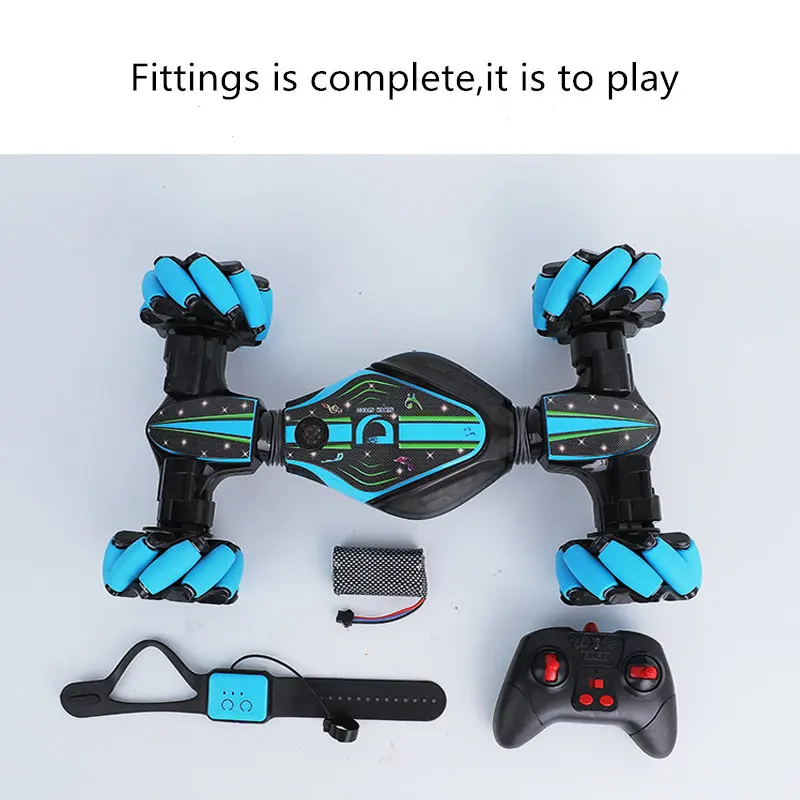 2,4G Stunt RC автомобильный светильник с датчиком жестов, скручивающийся внедорожный автомобиль, музыкальный дрейф 25 км/ч, высокоскоростной автомобиль с дистанционным управлением, игрушка, детский подарок