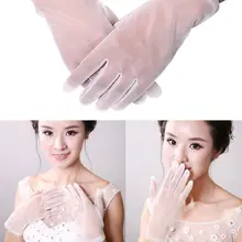 Свадебные костюмы для танцев, выпускного вечера, вечерние сетчатые перчатки для невесты E15E