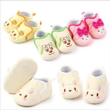 

2020 New Baby Shoes Lovely Cartoon Infants Cotton First Walkers Antislip Toddler Infan Soft Sole Crib Shoes